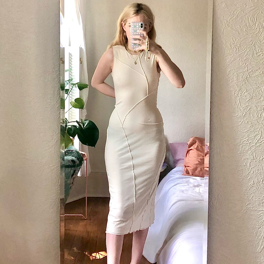 SOLD Paloma Wool Fina Dress in Ecru, S